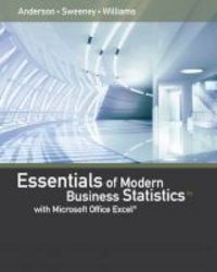 Essentials Of Modern Business Statistics With Microsoft Excel Hardcover 6th Revised Edition