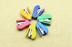 10 Pcs Super Kawaii MINI Small Stapler Useful MINI Stapler Staples Set Office Binding Stationery Random Color