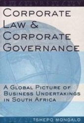 Corporate Law and Corporate Governance