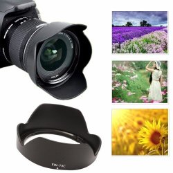 Replacement EW-73C Bayonet Mount Lens Hood Cap For Canon Ef-s 10-18MM F 4.5-5.6