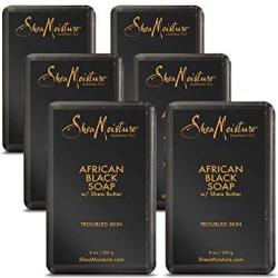 Shea Moisture African Black Soap With Shea Butter 8 Oz Pack Of 6