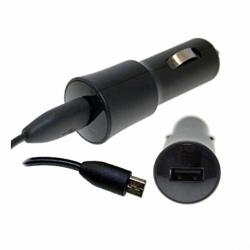 Pro Grade Car Charger Works With Huawei Y6 Pro 2017 + Tangle Free USB Type-c Cord Two Piece Kit Offers More Choices And Compatibility