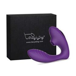 Clitoral Sucking Vibrator G Spot Clit Dildo Vibrators Waterproof Rechargeable Clitoris Stimulator With 10 Suction & Vibration Patterns Sex Toys For Women Purple