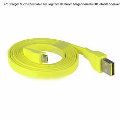 Gaohou 1.2M Replacement Charger Micro USB Cable For Logitech Ue Boom Megaboom Roll Bluetooth Speaker