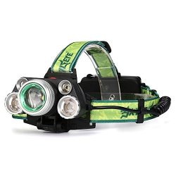 Rtyou Headlamp Flashlight 5X Xml T6 Headlamp 35000 Lm LED Head Torch Rechargeable Waterproof Lightweight For Travel Outdoors 18650 3.7V Batteries Not Included ?ship From Usa ?