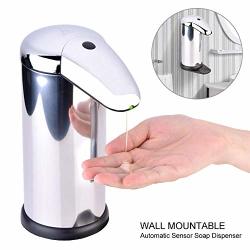 Wal Front Soap Dispenser Sensor Pump Brushed Stainless Steel
