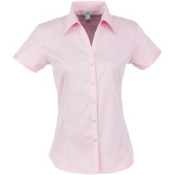 Ladies Short Sleeve Metro Shirt - Pink