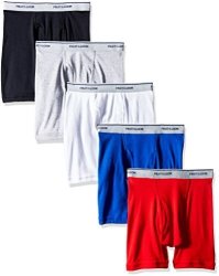 Fruit Of The Loom Boys' 5 Pack Assorted Boxer Brief Multicolor M 10-12