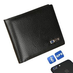 Modoker Smart Wallet Men Cowhide Leather Bifold Wallet Best Gift For Men Black