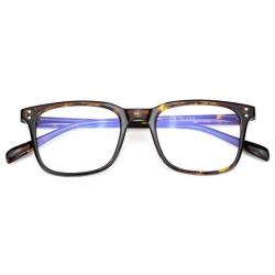 Mimoeye Classic Design Full Rimmed Blue Light Blocking Eyeglasses Non-prescription Glasses Blue Floral