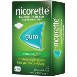 Nicorette Gum Freshmint 2MG 30 Pieces