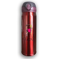 Stainless Water Bottle 500ML Custom Little Fairy 052012C 3C Sports Drinking Bottle Leak-proof Vaccum Cup Travel Mug With Bounce Cover Red