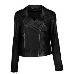 Women's Siciliana Leather Biker Jacket - 3XL