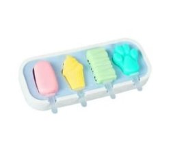 Ice Cream Molds Silicone Popsicle paw - Blue