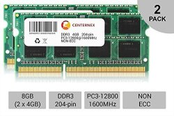 8GB Kit Lot 2X 4GB Sodimm DDR3 Laptop 12800 1600MHZ 1600 204PIN RAM Memory By Centernex