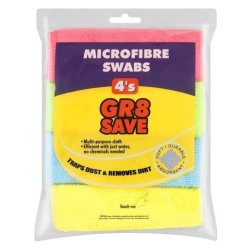 Microfibre Cloth Super 4 Pack