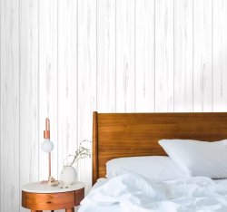 White Wooden Texture Modern Rustic Wood Wallpaper