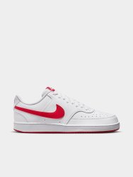 Nike Mens Court Vision Next Nature White red Low Sneakers