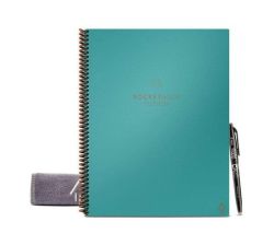 Rocketbook Fusion Digital Reusable Notebook - Teal -A4 Size Eco-friendly Notebook- Planner Task List Calendar And More Includes 1 Pen And Microfibre Cloth