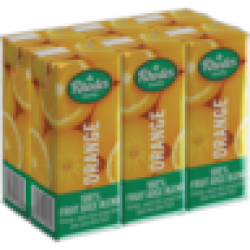 Rhodes 100% Orange Fruit Juice Blend Cartons 6 X 200ML