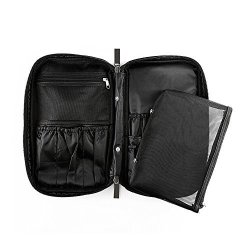 Stylez Pro Pen Pocket Case Organizer Cosmetic Pouch Brush Holder Makeup Travel Bag Black