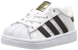Adidas Originals Boys' Superstar I Sneaker White black white 10 M Us Toddler