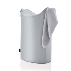 Frisco Laundry Bin - Silver grey