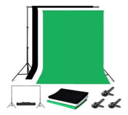 Photography Pro 2 8 X 3M Studio Background Kit 3 X MUSLINS-VS-B807E