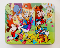 Donald Duck & Mickey Mouse Puzzle In A Metal Tin