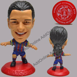No.4 Marquez Soccer Figurine In Fc Barcelona Jersey. Collector No Mc12550