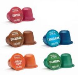Caffeluxe African Collection Variety 50 Coffee Capsules - Compatible With Nespresso & Capsule Coffee Machines