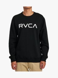 RVCA Men&apos S Big Black Crew Sweater