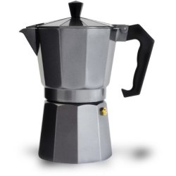 Eetrite 6 Cup Espresso Maker Gun Metal Grey -