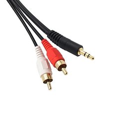 Yeung Qee 3.5MM Male Audio Video Extension Cable Rca Male Extension Cable Compatible With Amplifiers Instruments Microphones And Home Stereos 50FT