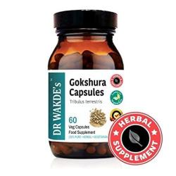 DR Wakde S Gokshura Capsules Tribulus Terrestris I 100% Herbal I 60 Veggie Capsules I Ayurvedic Supplement I Free Shipping On Multiples I Quantity
