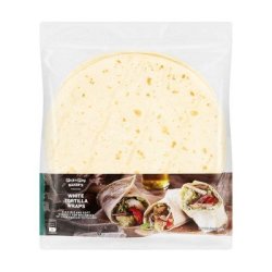 White Tortilla Wraps 6 Pack