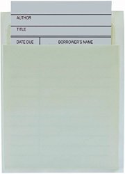Jot & Mark Library Book Card And Pocket Holder Kit For Organizing Lending Catalogs Libraries And Checkouts Set Of 100 Each