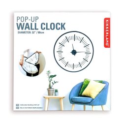 Kikkerland Giant Pop-up Wall Clock