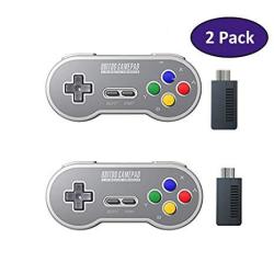 Hiotech Wireless Controller 2.4GHZ Wireless 8BITDO SN30 Classic Video Game Joystick Gamepad For Super Nes Sfc Snes Classic Edition Color