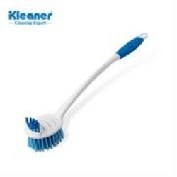 Kleaner Multi Purpose Household Bathroom Brush With Non Slip Handle And Top Small Brush - Suitable For Vigorous Scrubbing And The Removal Of Stubborn