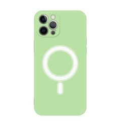 Silicone Magsafe Wireless Charging Case Compatible With Iphone 13 Pro Max - Light Green