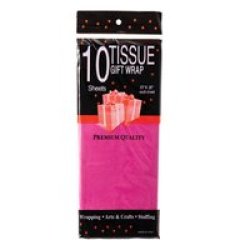 Tissue Paper - Tissue Gift Wraps - Pink - 50CM X 66CM - 10 Sheets - 8 Pack
