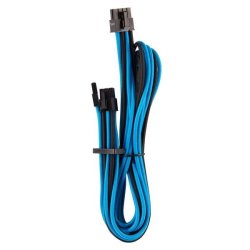 - Premium Individually Sleeved Pcie Cables Single Connector Type 4 Gen 4 - Blue black