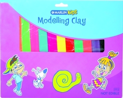 Modelling Clay 200G 6 Neon & 6 Standard Colours