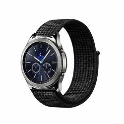 Ti-pccopo 22MM 20 Band Bip For Samsung Gear S2 Sport S3 Classic Frontier For Galaxy Watch 42MM 46 GT 2 Active Honor Magic Black Reflective Huawei Honor Magic