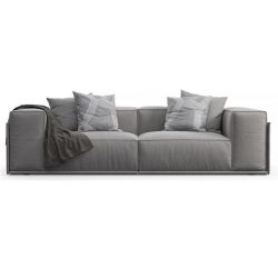Teddy-george - Nismo Couch Sofa In Grey Linen