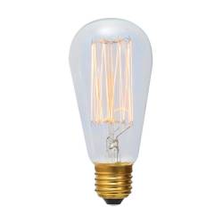 G783 Carbon Filament Pear-shaped Squirrel Cage Light Bulb E27 40W Clear