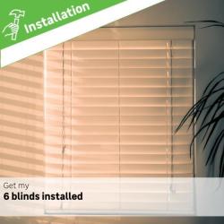 6 Blinds Installation Fee