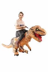 Inflatable Rider Costume Riding Me Fancy Dress Funny Dinosaur Dragon Funny Suit Mount Kids Adult Adult 150-200CM T-rex