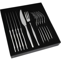 Knife Steak & Fork Set Slimline 12PC - 10KGS